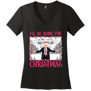 ILl Be Home For Christmas Women's V-Neck T-Shirt