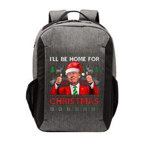 ILl Be Home For Christmas Santa Trump Xmas Pajamas Funny Vector Backpack