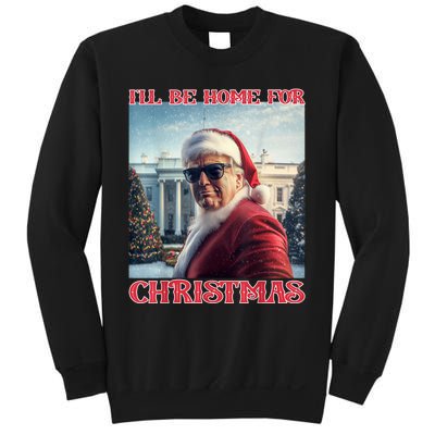 ILl Be Home For Christmas Trump Santa Selfie White House Sweatshirt