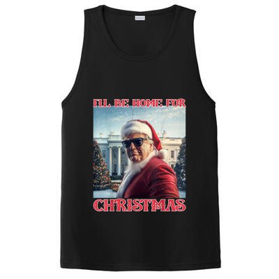 ILl Be Home For Christmas Trump Santa Selfie White House PosiCharge Competitor Tank