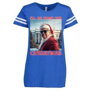 ILl Be Home For Christmas Trump Santa Selfie White House Enza Ladies Jersey Football T-Shirt