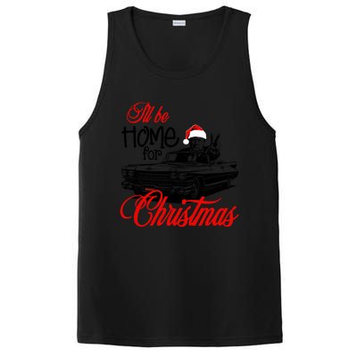 ILl Be Home For Christmas Xmas Trump Pajamas Holiday Santa Gift PosiCharge Competitor Tank