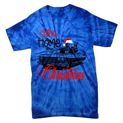 ILl Be Home For Christmas Xmas Trump Pajamas Holiday Santa Gift Tie-Dye T-Shirt