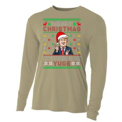 I’Ll Be Home For Christmas Trump 2024 DaddyS Home Trump 47 Cooling Performance Long Sleeve Crew