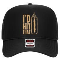 I'd Boxing Hit That High Crown Mesh Back Trucker Hat