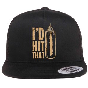 I'd Boxing Hit That Flat Bill Trucker Hat