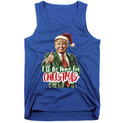 ILl Be Home For Christmas Trump Xmas 2024 Cool Gift Tank Top