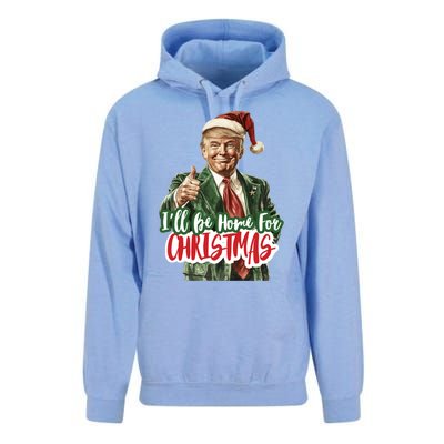 ILl Be Home For Christmas Trump Xmas 2024 Cool Gift Unisex Surf Hoodie