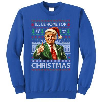 ILl Be Home For Christmas Xmas Trump Pajamas Holiday Santa Meaningful Gift Sweatshirt