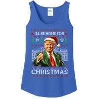 ILl Be Home For Christmas Xmas Trump Pajamas Holiday Santa Meaningful Gift Ladies Essential Tank