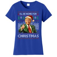 ILl Be Home For Christmas Xmas Trump Pajamas Holiday Santa Meaningful Gift Women's T-Shirt