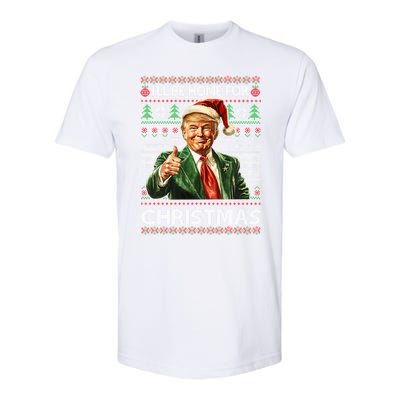 ILl Be Home For Christmas Xmas Trump Pajamas Holiday Santa Meaningful Gift Softstyle CVC T-Shirt