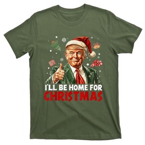 ILl Be Home For Christmas Santa Funny Trump Xmas Pajamas T-Shirt