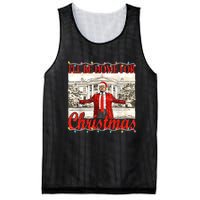 IIi Be Home For Christmas Funny Trump Santa 2024 Christmas Mesh Reversible Basketball Jersey Tank