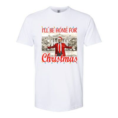 IIi Be Home For Christmas Funny Trump Santa 2024 Christmas Softstyle CVC T-Shirt