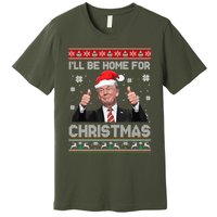 ILl Be Home For Christmas Santa Funny Trump Xmas Pajamas Premium T-Shirt