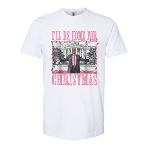 ILl Be Home For Christmas Santa Funny Trump Xmas Pajamas Softstyle CVC T-Shirt