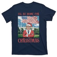 ILl Be Home For Christmas Funny Trump 2024 Ugly Xmas T-Shirt