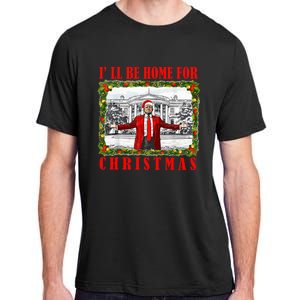 ILl Be Home For Christmas Funny Santa Claus Trump 2024 Adult ChromaSoft Performance T-Shirt