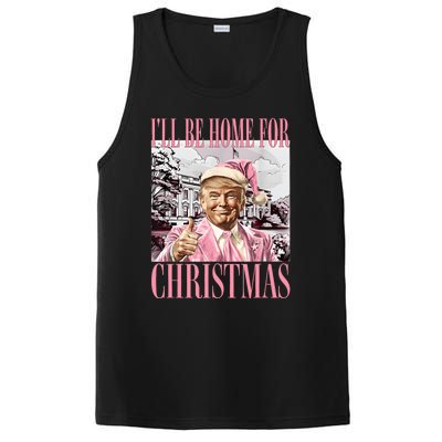 Iil Be Home For Christmas Funny Trump Santa 2024 Christmas PosiCharge Competitor Tank