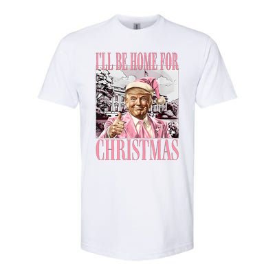 Iil Be Home For Christmas Funny Trump Santa 2024 Christmas Softstyle CVC T-Shirt