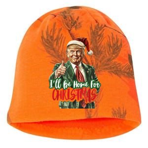 ILl Be Home For Christmas Santa Trump Xmas Pajamas Funny Kati - Camo Knit Beanie