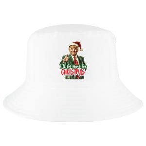 ILl Be Home For Christmas Santa Trump Xmas Pajamas Funny Cool Comfort Performance Bucket Hat