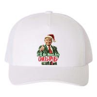 ILl Be Home For Christmas Santa Trump Xmas Pajamas Funny Yupoong Adult 5-Panel Trucker Hat