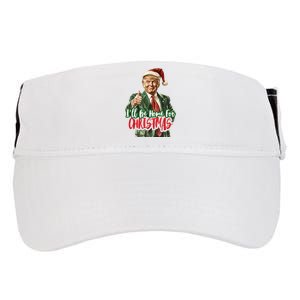 ILl Be Home For Christmas Santa Trump Xmas Pajamas Funny Adult Drive Performance Visor