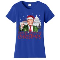 ILl Be Home For Christmas Xmas Trump Pajamas Holiday Santa Great Gift Women's T-Shirt