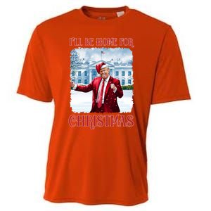 I’Ll Be Home For Christmas Funny Dancing Trump Republican Gift Cooling Performance Crew T-Shirt