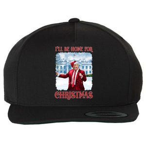 I’Ll Be Home For Christmas Funny Dancing Trump Republican Gift Wool Snapback Cap