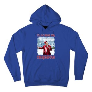 I’Ll Be Home For Christmas Funny Dancing Trump Republican Gift Hoodie