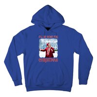 I’Ll Be Home For Christmas Funny Dancing Trump Republican Gift Hoodie