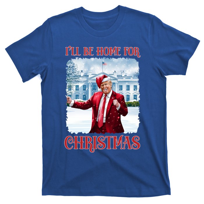 I’Ll Be Home For Christmas Funny Dancing Trump Republican Gift T-Shirt