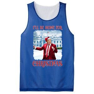 I’Ll Be Home For Christmas Funny Dancing Trump Republican Gift Mesh Reversible Basketball Jersey Tank