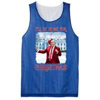 I’Ll Be Home For Christmas Funny Dancing Trump Republican Gift Mesh Reversible Basketball Jersey Tank