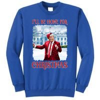 I’Ll Be Home For Christmas Funny Dancing Trump Republican Gift Tall Sweatshirt