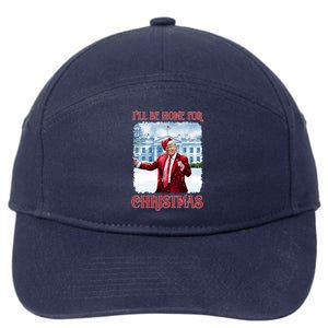 I’Ll Be Home For Christmas Funny Dancing Trump Republican Gift 7-Panel Snapback Hat