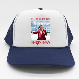 I’Ll Be Home For Christmas Funny Dancing Trump Republican Gift Trucker Hat