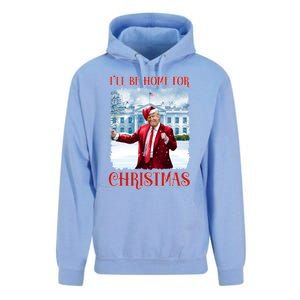 I’Ll Be Home For Christmas Funny Dancing Trump Republican Gift Unisex Surf Hoodie