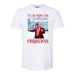 I’Ll Be Home For Christmas Funny Dancing Trump Republican Gift Softstyle CVC T-Shirt