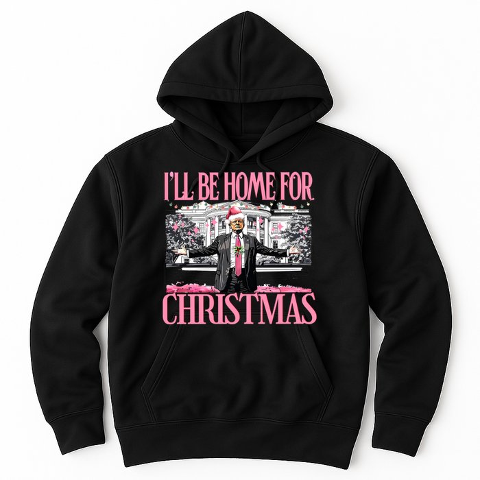 Ill Be Home For Christmas Donald Trump President Santa Claus Hoodie