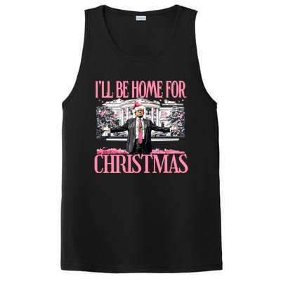 Ill Be Home For Christmas Donald Trump President Santa Claus PosiCharge Competitor Tank