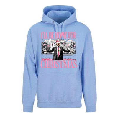 Ill Be Home For Christmas Donald Trump President Santa Claus Unisex Surf Hoodie