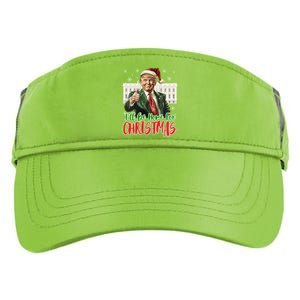 ILl Be Home For Christmas Xmas Trump Pajamas Holiday Santa Gift Adult Drive Performance Visor