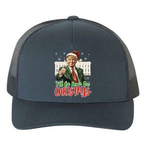 ILl Be Home For Christmas Xmas Trump Pajamas Holiday Santa Gift Yupoong Adult 5-Panel Trucker Hat