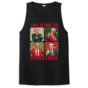 ILl Be Home For Christmas Funny Santa Claus Trump 2024 PosiCharge Competitor Tank