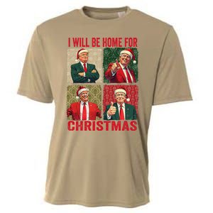 ILl Be Home For Christmas Funny Santa Claus Trump 2024 Cooling Performance Crew T-Shirt