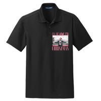 ILl Be Home For Christmas Funny Santa Claus Trump 2024 Dry Zone Grid Polo